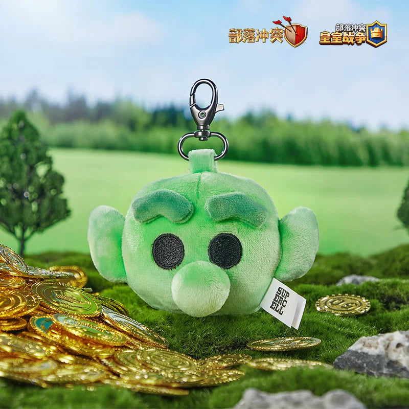 7cm Clash Royale Plush Goblin Keychain